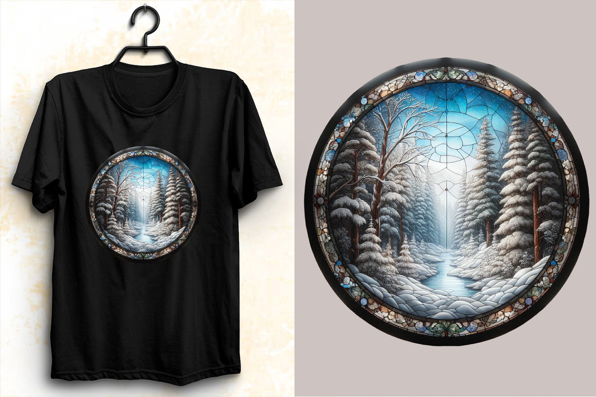 Watercolor Winter Forest Clipart Bun, an Illustration by SVGArt (Photo 3 of 8)