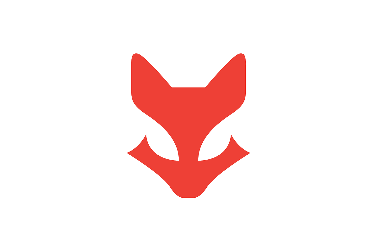 coyote head flat minimal logo design, a Branding & Logo Template by devastd