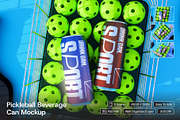 Pickleball Beverage Can Mockup, an Advertising Mockup by herutage (Thumbnail 1 of 4)