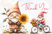 Summer Vintage Cute Gnome Sublimatio, an Illustration by RobertsArt (Thumbnail 1 of 6)