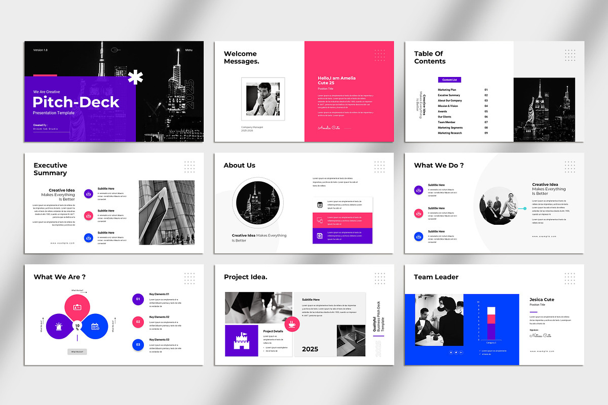 Business Pitch Deck Presentation, a Presentation Template by Studio_Clarity (Photo 3 of 5)
