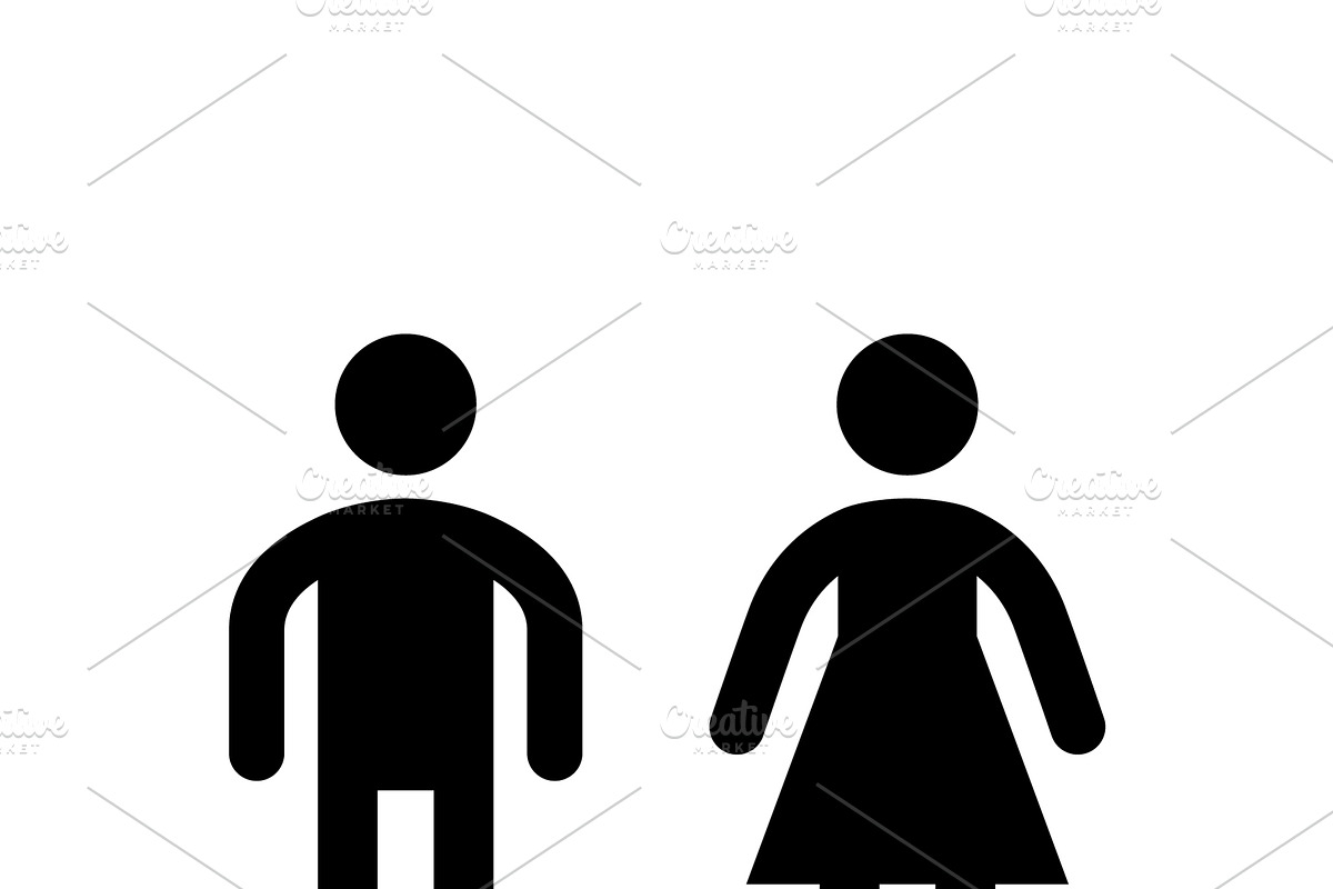 Male and female toilet icon, a Solid Icon by motorama (Photo 1 of 2)
