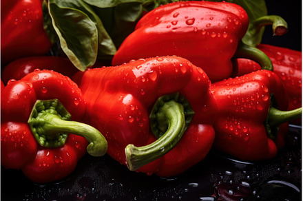 Fresh Organic red pepper. Generate, a Food & Drink Photo by Ylivdesign