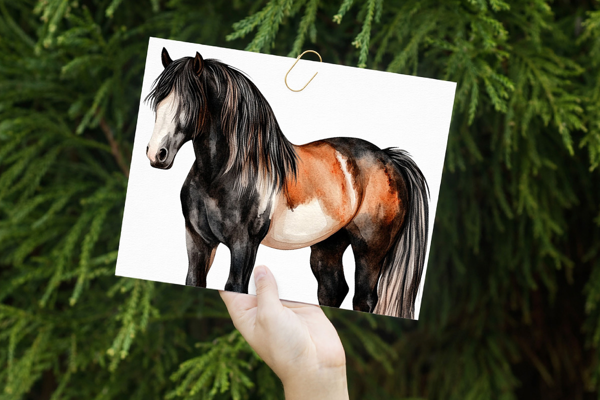 Watercolor Farm Animals Clipart, an Illustration by Libby Wishes (Photo 4 of 7)