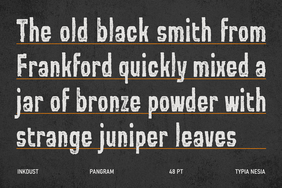 Inkdust - Distressed Vintage Sans, a Sans Serif Font by Typia Nesia (Photo 8 of 9)