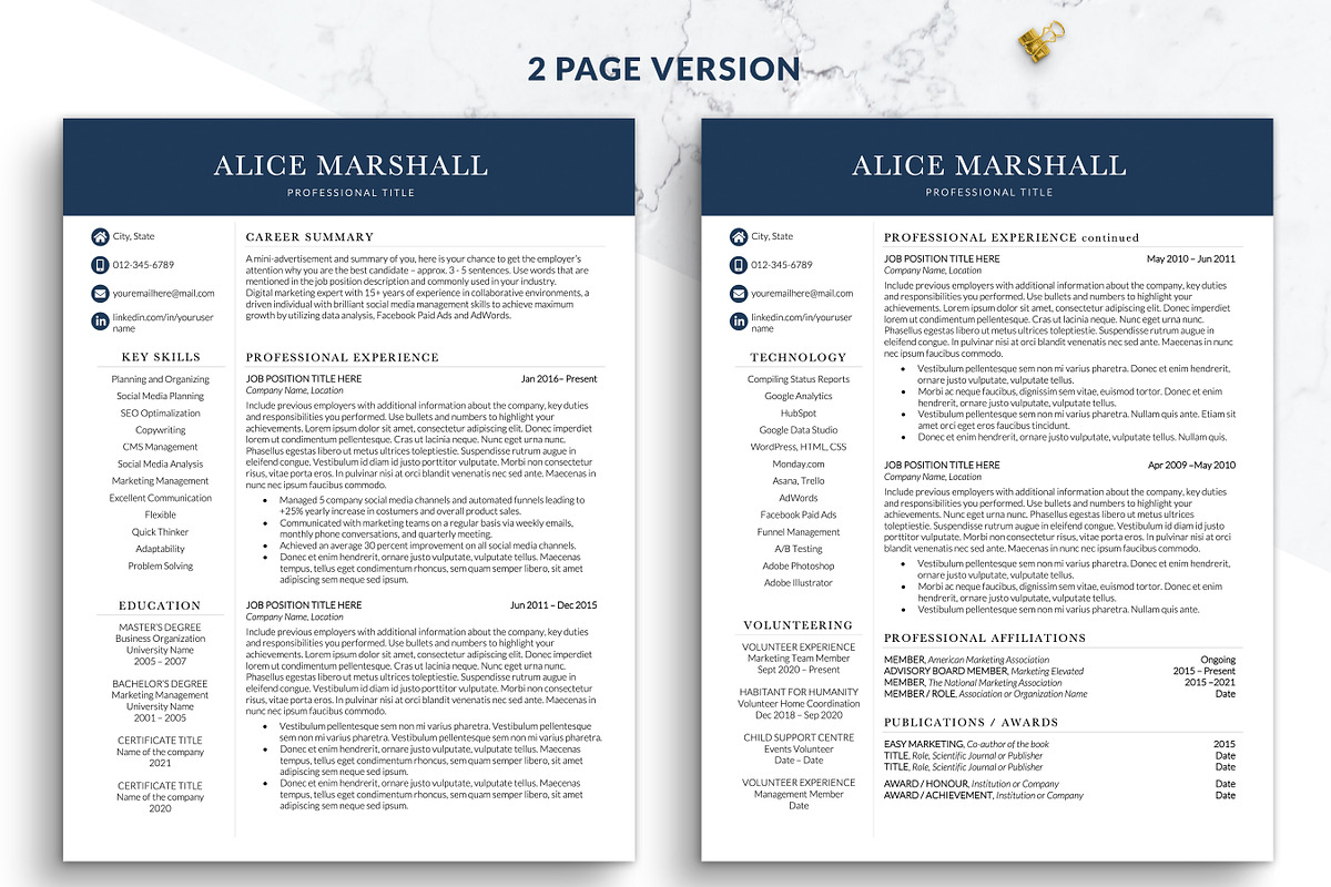 C-Level Modern Resume Template Word, a Resume Template by BestResumes.Co (Photo 2 of 7)