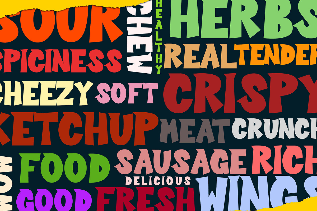 Sour Crunch - Comical Sans Serif preview 3