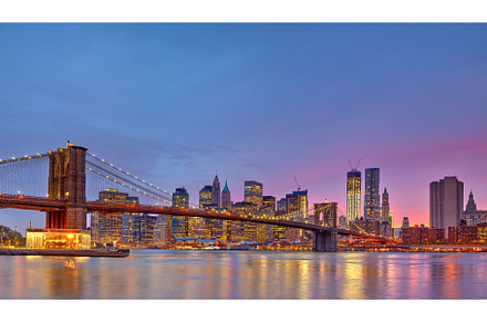 Brooklyn bridge and manhattan at stock photo containing manhattan and new york, an Architecture Photo by sborisov