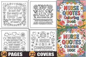 Nurse Quotes Coloring Book
