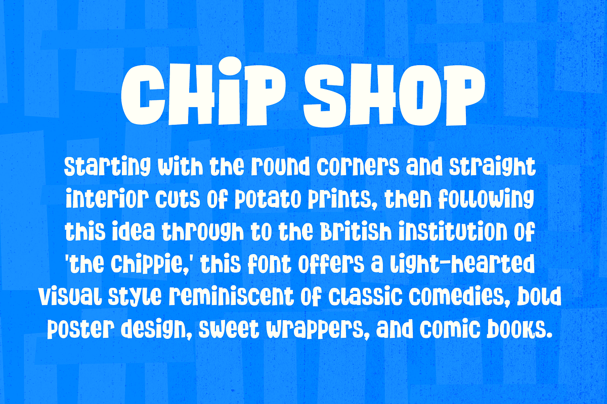 Chip Shop A Straight Cut Poster Font, a Sans Serif Font by Wingsart Studio (Photo 2 of 15)
