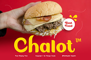 Chalot - Food Font, a Sans Serif Font by QR Design Studio (Thumbnail 1 of 11)