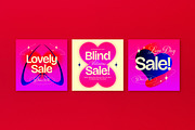 Pink Bold Valentine Sale Banner, an UI Kit Template by graphicook (Thumbnail 4 of 4)
