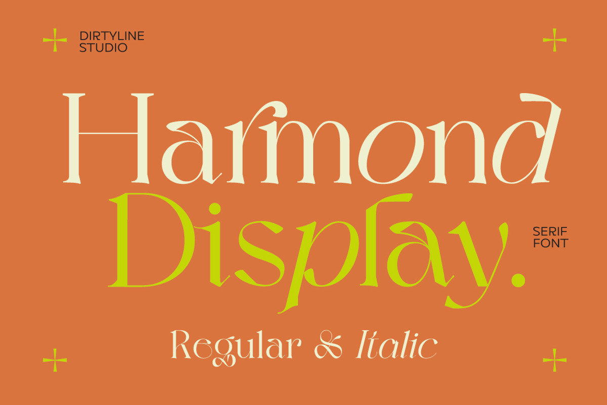 Harmond - New Trendy Serif, a Sans Serif Font by Dirtyline Studio (Photo 1 of 19)