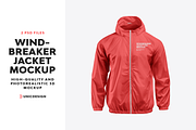 Windbreaker Jacket Mockup, a Hoody Mockup by UnicDesign (Thumbnail 1 of 5)