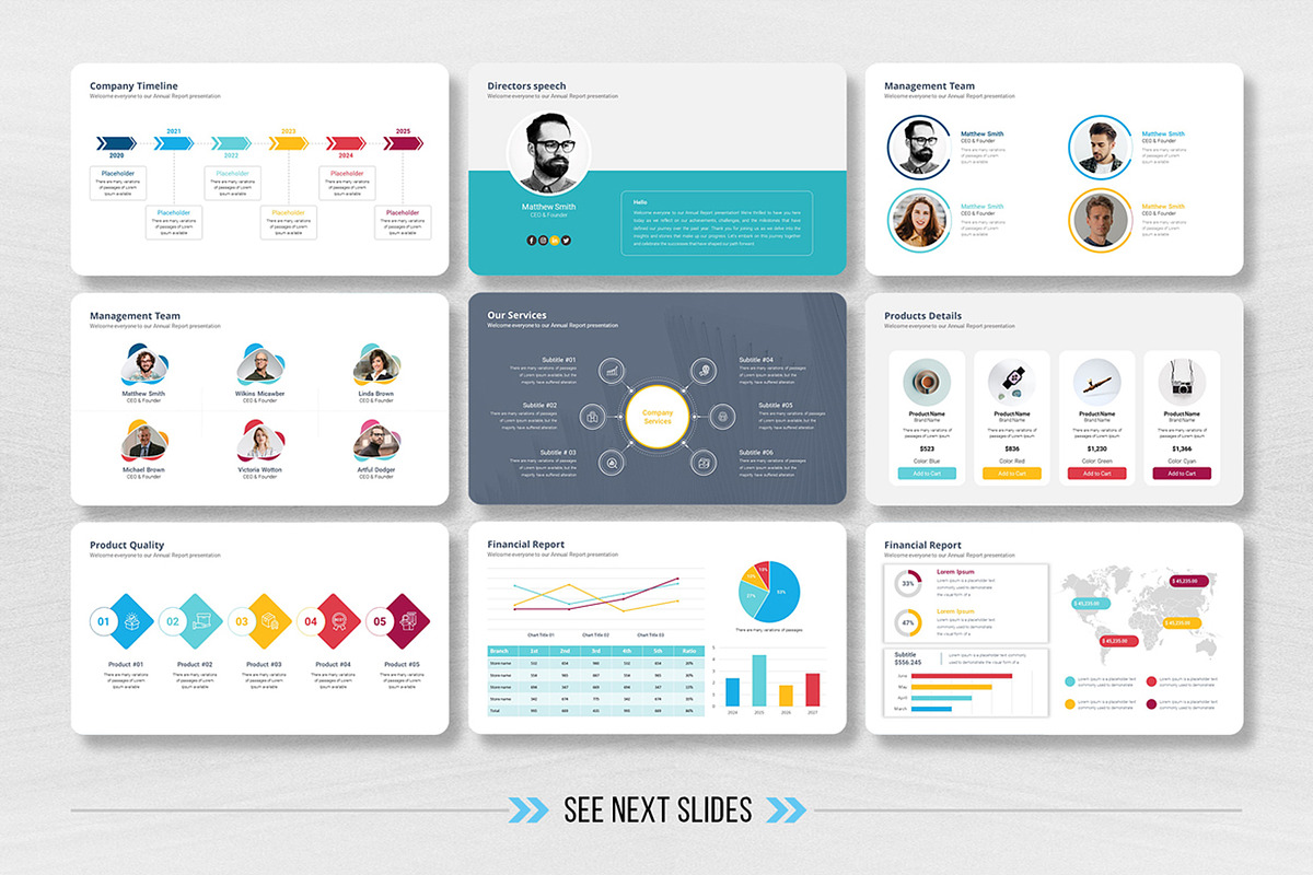 Annual Report Keynote Template, a Presentation Template by White Graphic (Photo 7 of 14)