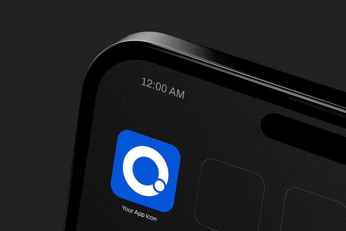 Minimal App Icon Mockup Template, a Mockup by graphypix (Photo 1 of 4)