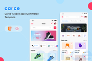 Mobile app eCommerce Template- Carce, an App Template by HasThemes (Thumbnail 1 of 3)