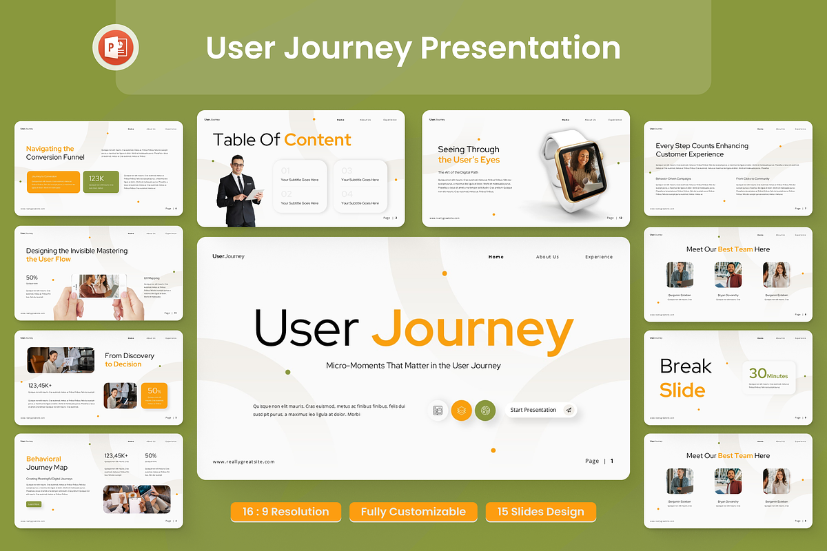 User Journey Presentation, a Presentation Template by Annora Studio (Photo 1 of 7)
