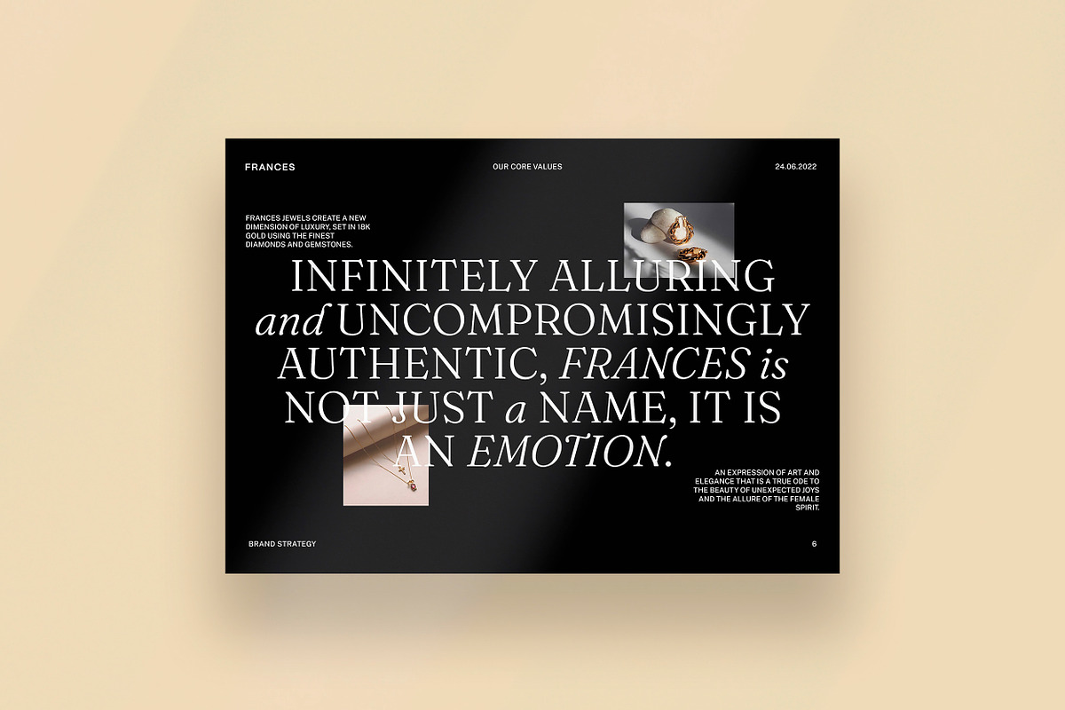 FRANCES / Brand Strategy, a Brochure Template by Studio Dara (Photo 4 of 19)
