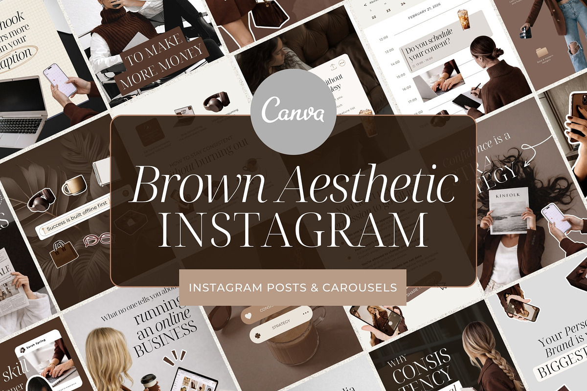 Coaching Instagram Templates Brown, a Social Media Template by SwitzerShop (Photo 8 of 8)