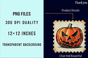 Halloween Postage Stamp Sublimation, an Illustration by SinaCreation (Thumbnail 5 of 5)