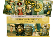 SURREAL OLD LADY COASTAL JOURNAL, a Person Illustration by Daring Digies (Thumbnail 1 of 12)