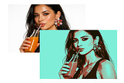 Comic Retro Pop Art Photo Effect, a Layer Style Add-On by studiogstock (Thumbnail 2 of 2)