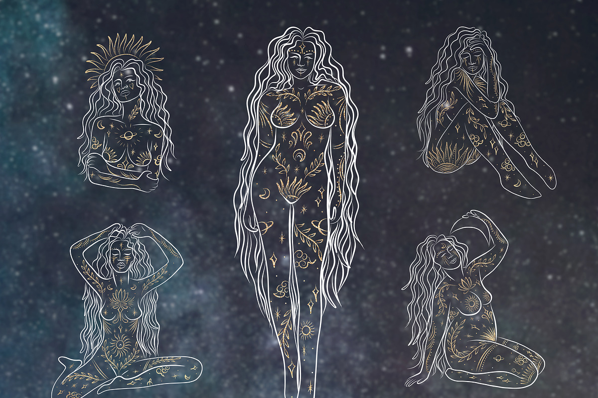 Argimpasa - Goddess of Space, an Illustration by Chikovnaya (Photo 4 of 9)