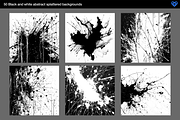 Splatter - 50 Black & White Textures, a Background Graphic by ikono.me (Thumbnail 5 of 6)