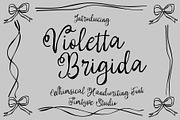 Violetta Brigida - Whimsical Font, a Script Font by Jimtype Studio (Thumbnail 1 of 7)