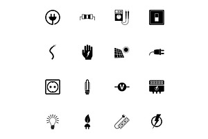 Electricity icon - Expand to any, an Illustration by Artsaba Family