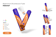 Badminton Shuttlecock Tube Mockup, a Packaging Mockup by DSNA Mockup (Thumbnail 1 of 5)