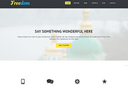 Freedom Bootstrap  Template, a Bootstrap Template by IceTemplates (Thumbnail 2 of 4)