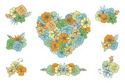 Hand Drawn Floral Arrangements, an Illustration by RobinHoldsworth (Thumbnail 2 of 2)
