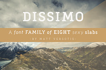 Dissimo Font Family (8 fonts)