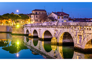 The bridge of tiberius in rimini italy stock photo containing rimini and, an Architecture Photo by Leonid Andronov