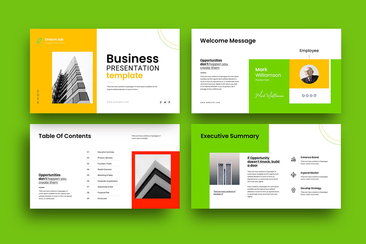 Simple Minimal Business Presentation, a Presentation Template by Dream-Lab (Photo 2 of 5)