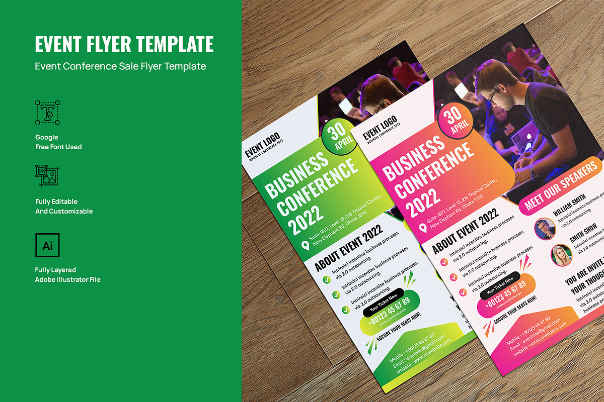 Event Flyer Template, a Flyer Template by CodexCoder Themes