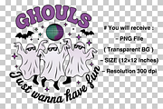 Ghouls Just Wanna Have Fun PNG, a Graphic by Clipart Bloom (Thumbnail 2 of 2)