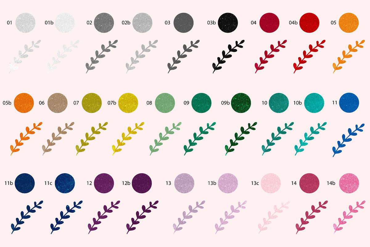 Sparkling glitter swatches 28 AI CC, a Layer Style Add-On by bigmomentsdesign (Photo 5 of 6)