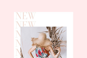 Neutral Blush Fashion Email Template