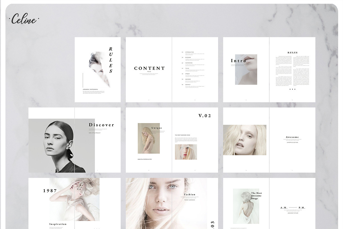 RULES Photography Lookbook Template, a Magazine Template by Celine Studio (Photo 9 of 9)