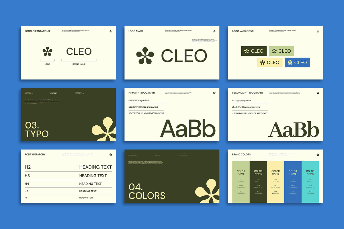 CLEO | Brand Guidelines Presentation, a Presentation Template by Artisan Vibes (Photo 9 of 11)
