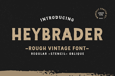 Heybrader | Vintage Font