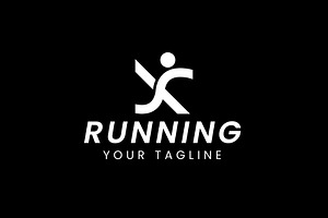 running logo illustration, a Branding & Logo Template by Dyn Studio