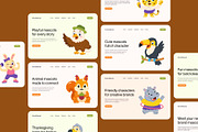 120 Animal Mascot Bundle, an Animal Illustration by Brickclay (Thumbnail 5 of 12)