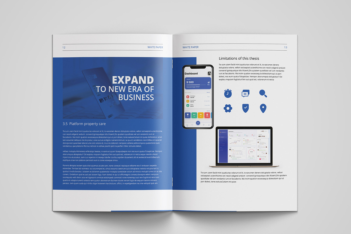 White paper template indesign, a Brochure Template by azadcsstune (Photo 8 of 18)