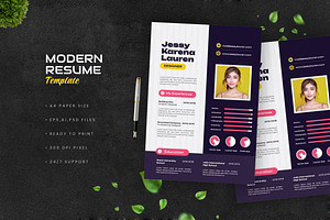 Modern Purple Resume