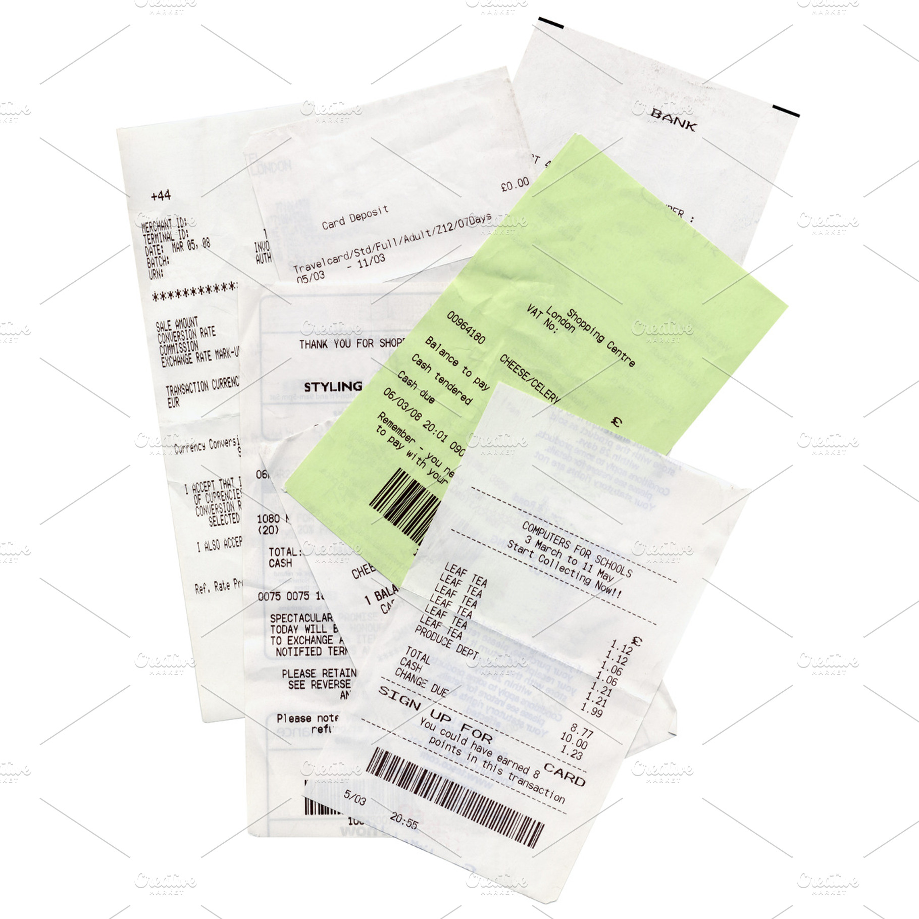 Receipts stock photo containing receipt and receipts