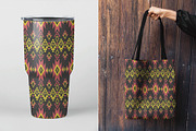 Colorful Aztec Tribal Pattern, a Pattern Graphic by PPEthnicDecorPattern (Thumbnail 8 of 9)